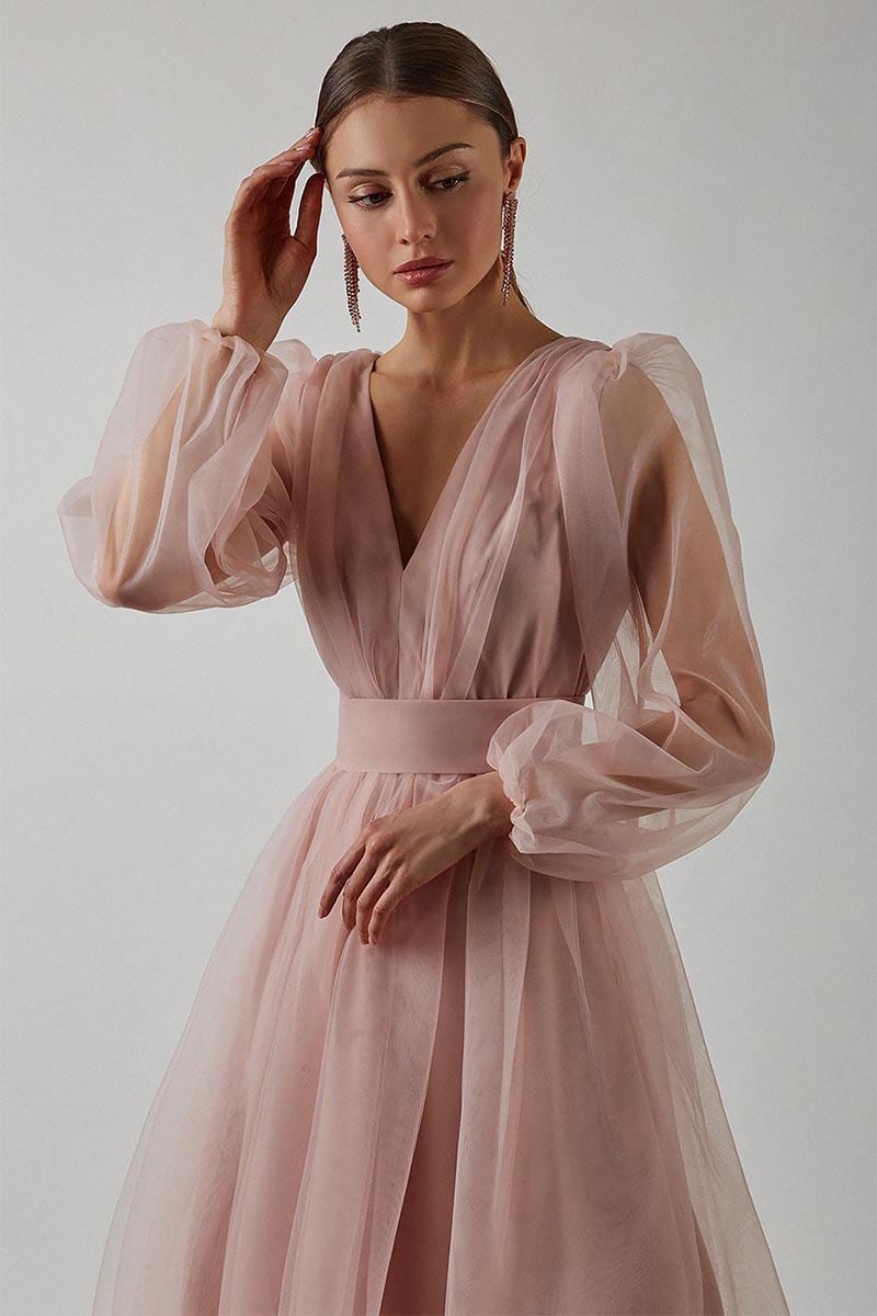 Anna Tulle Midi Dress