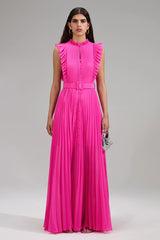 Aries Pleated Maxi Dress