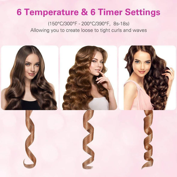 Wireless Auto Rotation Curling Iron