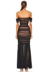 Beautiful Evening Strapless Maxi Dress