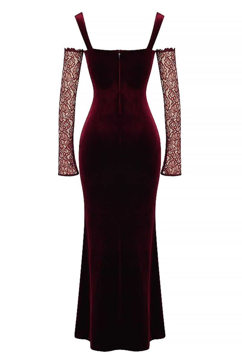 Beautiful Evening Velvet Maxi Dress