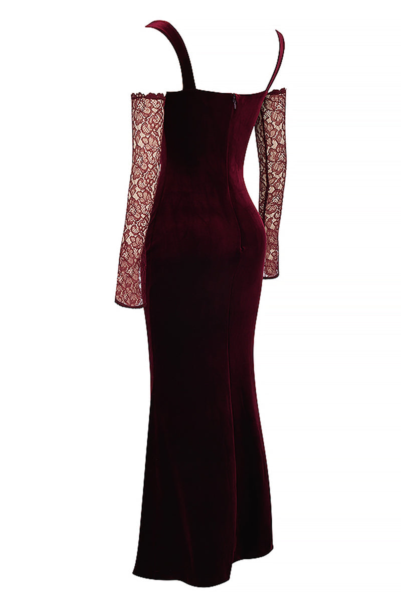 Beautiful Evening Velvet Maxi Dress