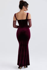 Beautiful Evening Velvet Maxi Dress