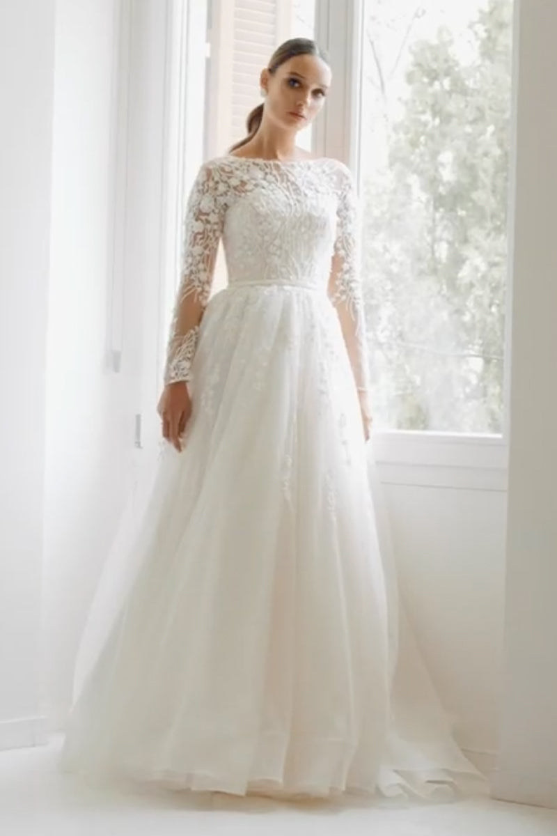 Bennett Long Sleeve Wedding Dress