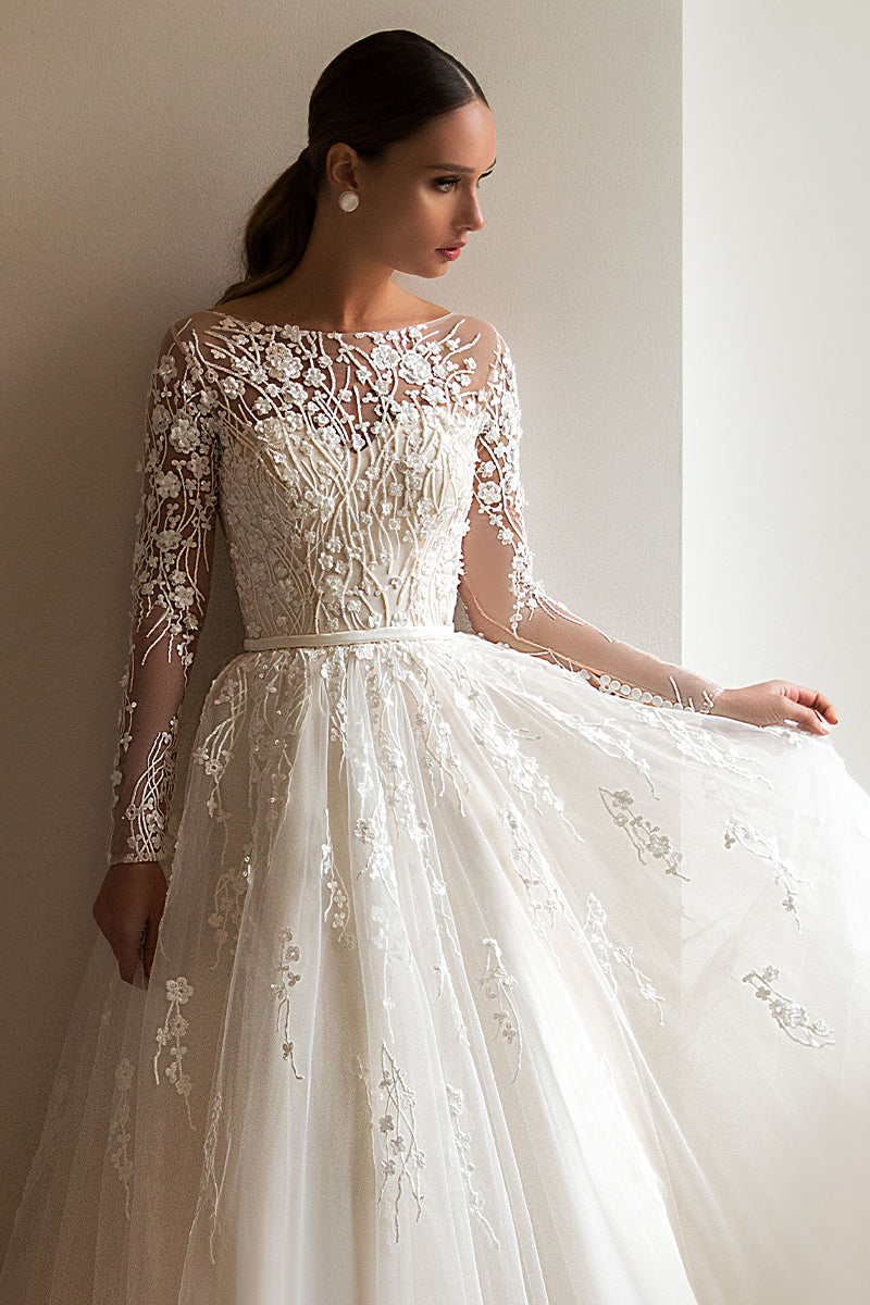 Bennett Long Sleeve Wedding Dress