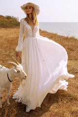 Bonaire Lace Chiffon Bridal Gown