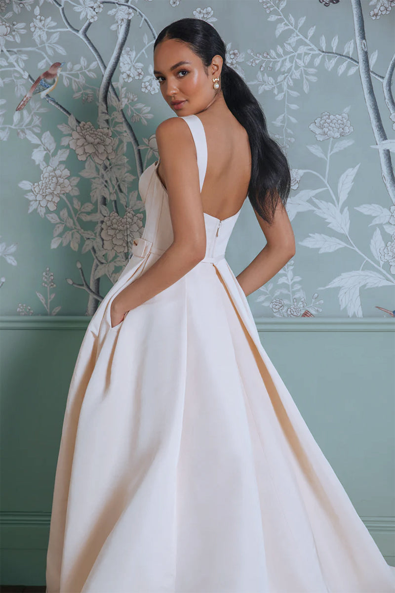 Charlotte Satin A-Line Wedding Dress