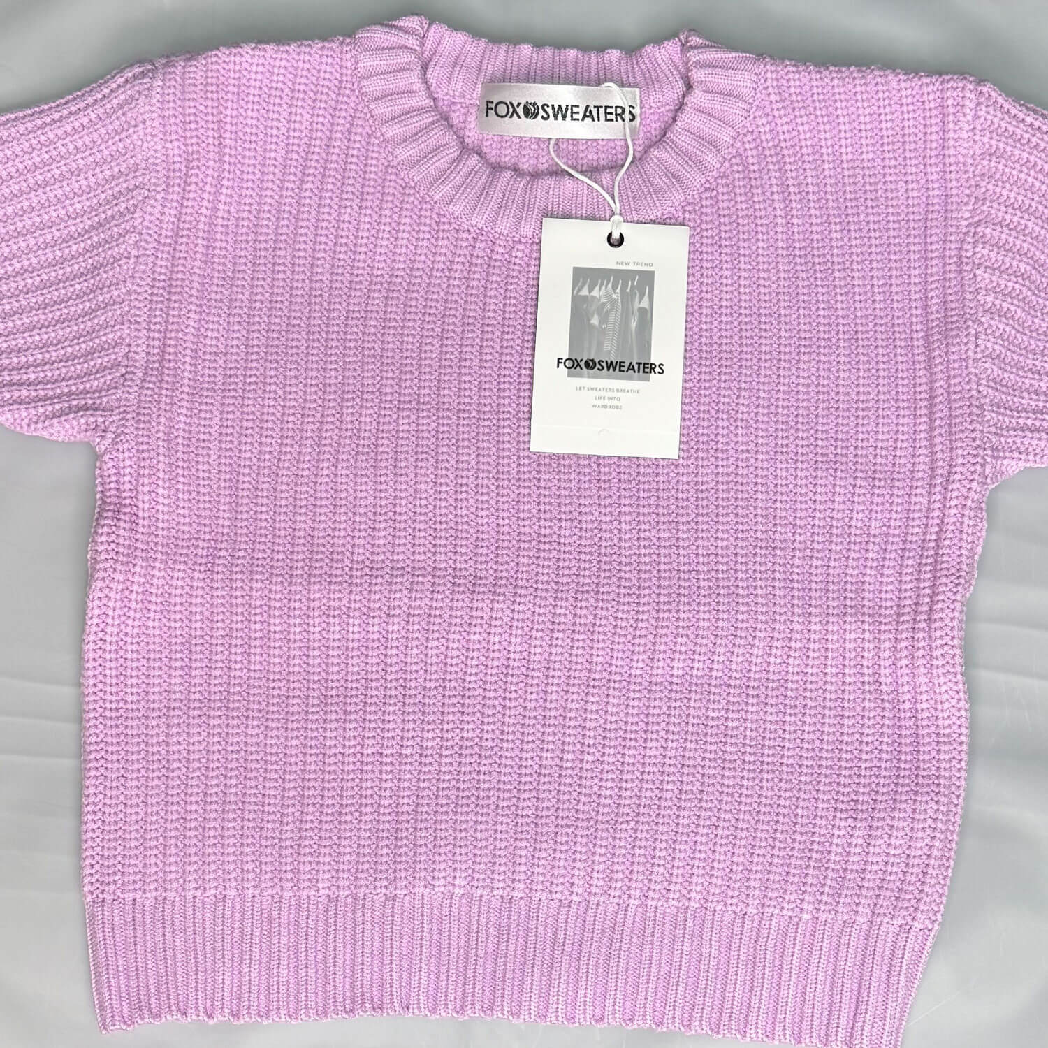 Cozy Crew Neck Long Sleeve Drop Shoulder Brioche Rib Knit Baby Sweater