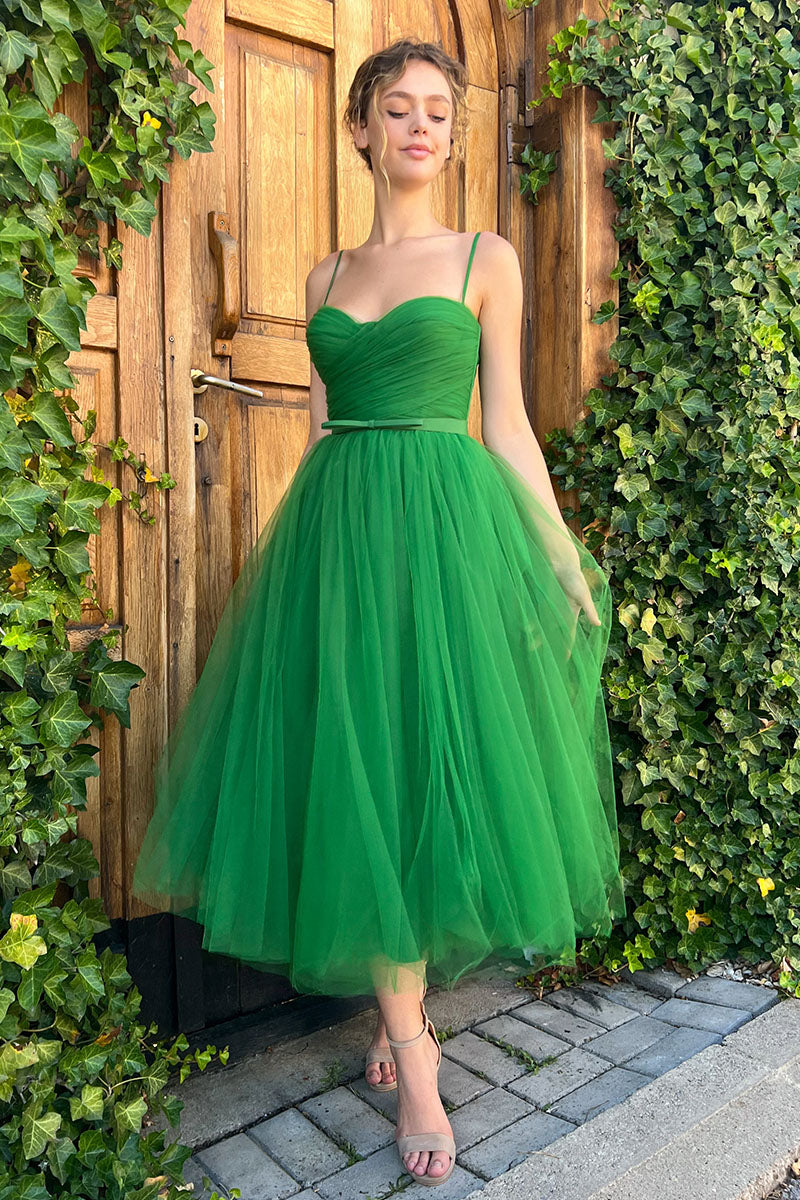 Divine Darling Tea-Length Tulle Cocktail Dress