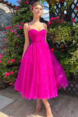 Divine Darling Tea-Length Tulle Cocktail Dress