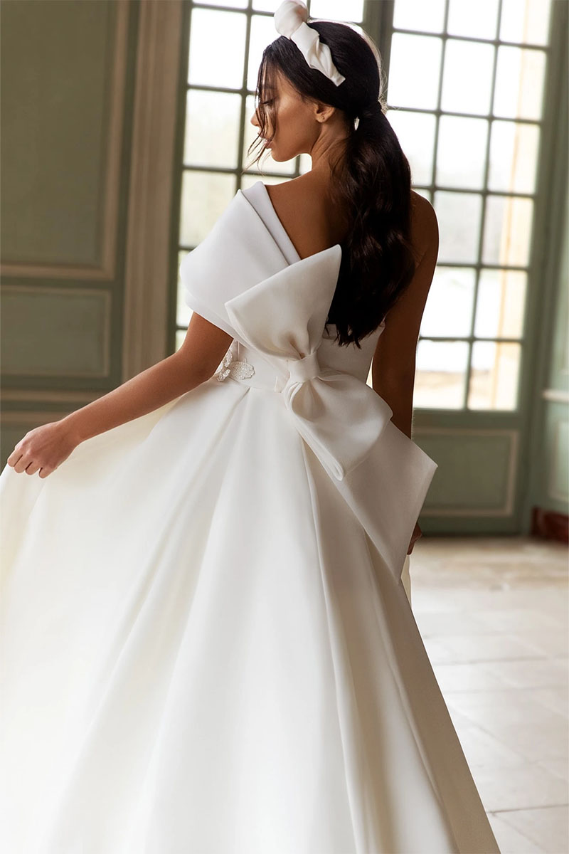 Divine Inspiration Off-the-Shoulder Wedding Dress