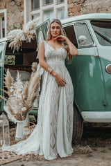 Divine Lace Bohemian A-line Wedding Dress