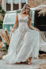 Divine Lace Bohemian A-line Wedding Dress