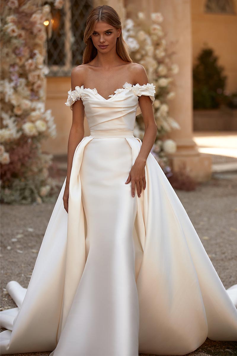 Divinely Romantic Satin Wedding Dress