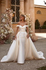 Divinely Romantic Satin Wedding Dress