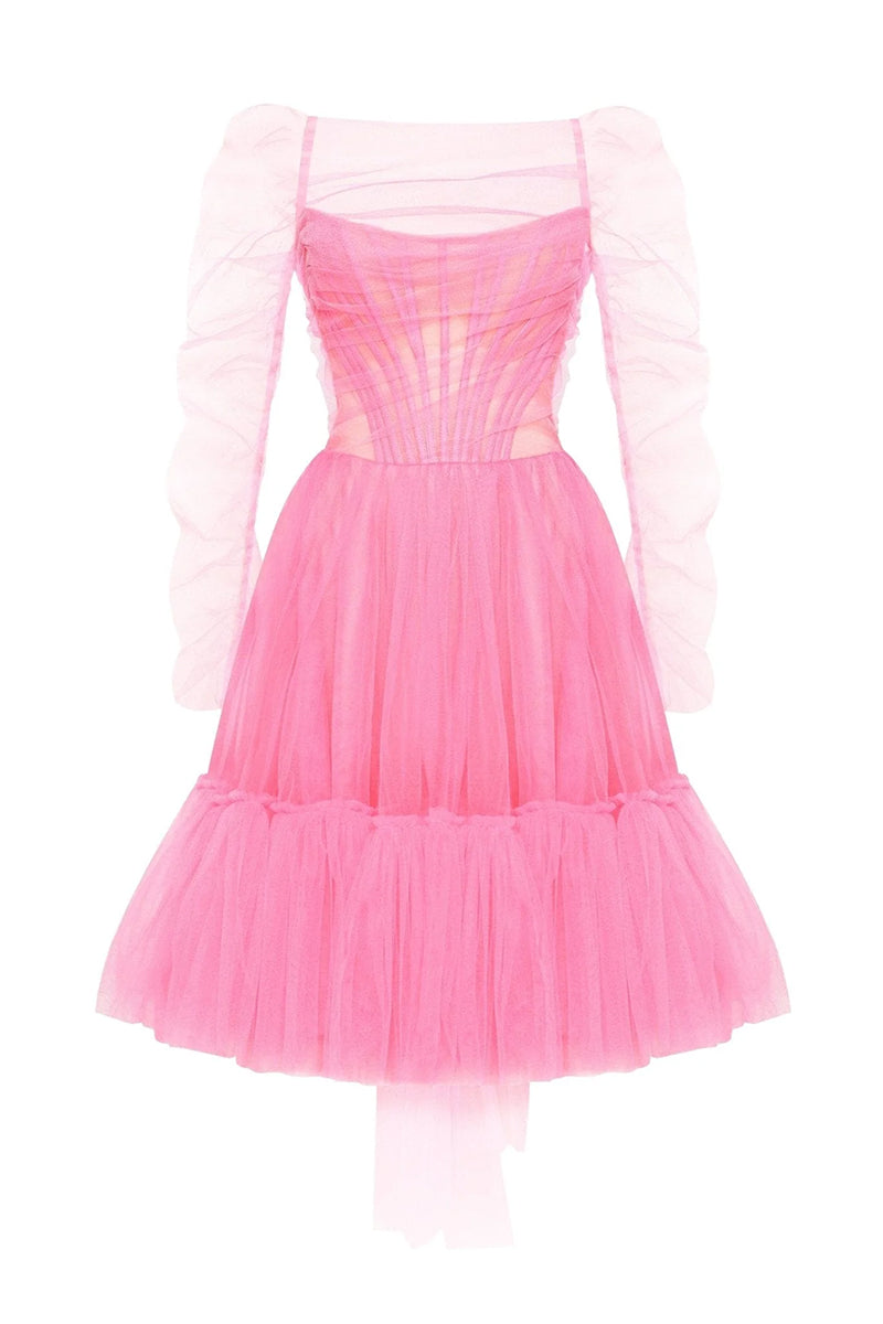 Ellee Strapless Tulle Mini Dress