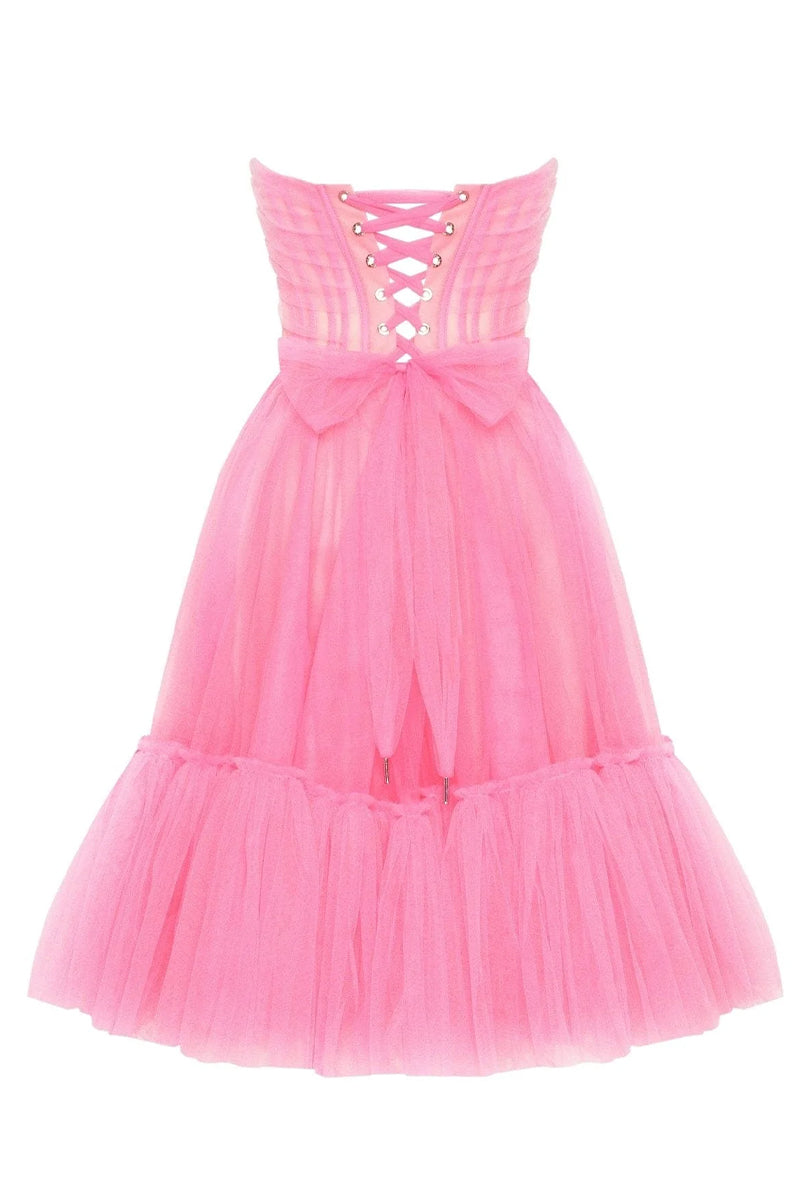 Ellee Strapless Tulle Mini Dress