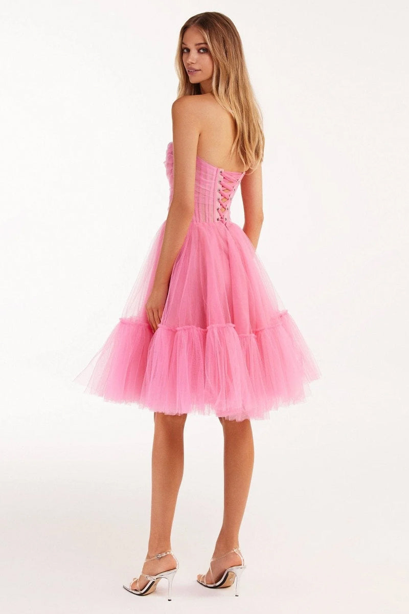 Ellee Strapless Tulle Mini Dress