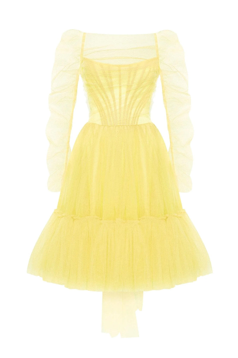 Ellee Strapless Tulle Mini Dress