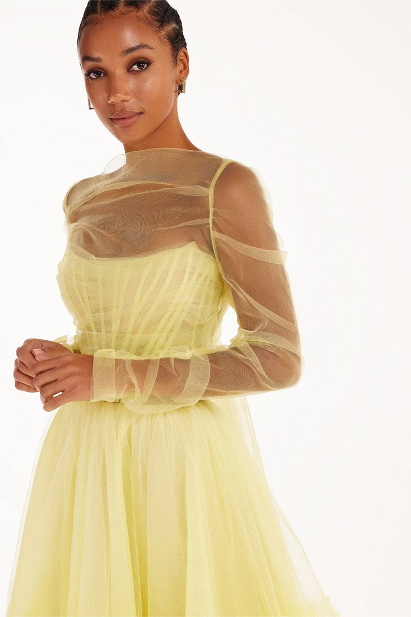 Ellee Strapless Tulle Mini Dress