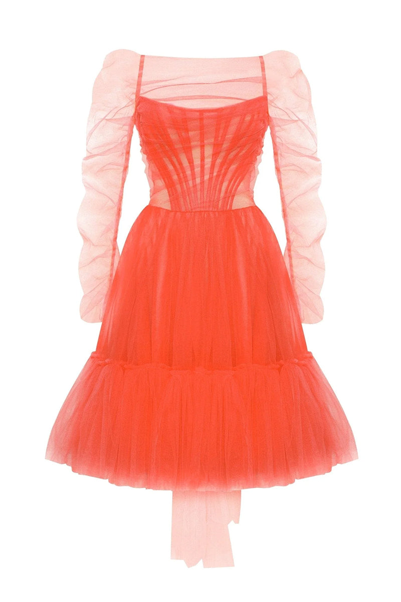 Ellee Strapless Tulle Mini Dress