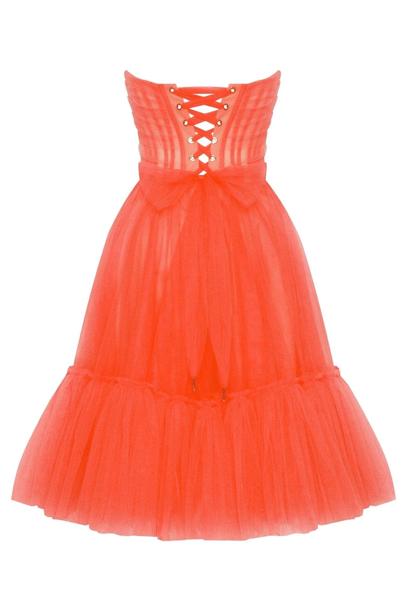 Ellee Strapless Tulle Mini Dress