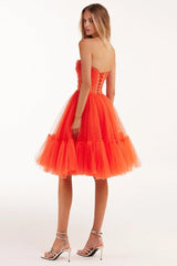 Ellee Strapless Tulle Mini Dress