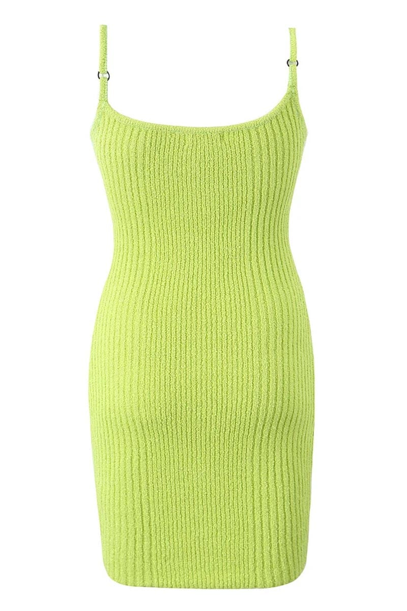 Ellie Ribbed Knit Mini Dress