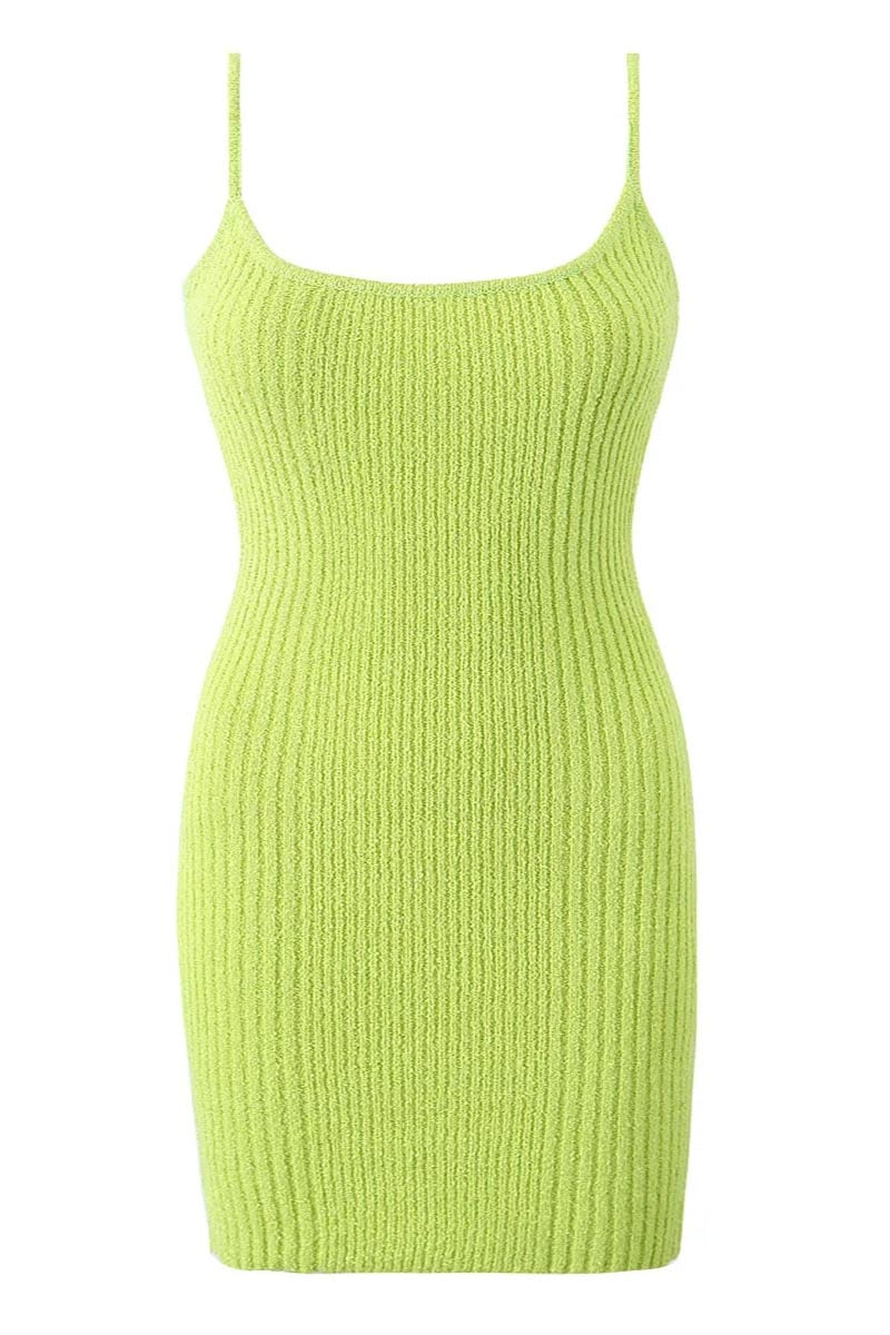 Ellie Ribbed Knit Mini Dress