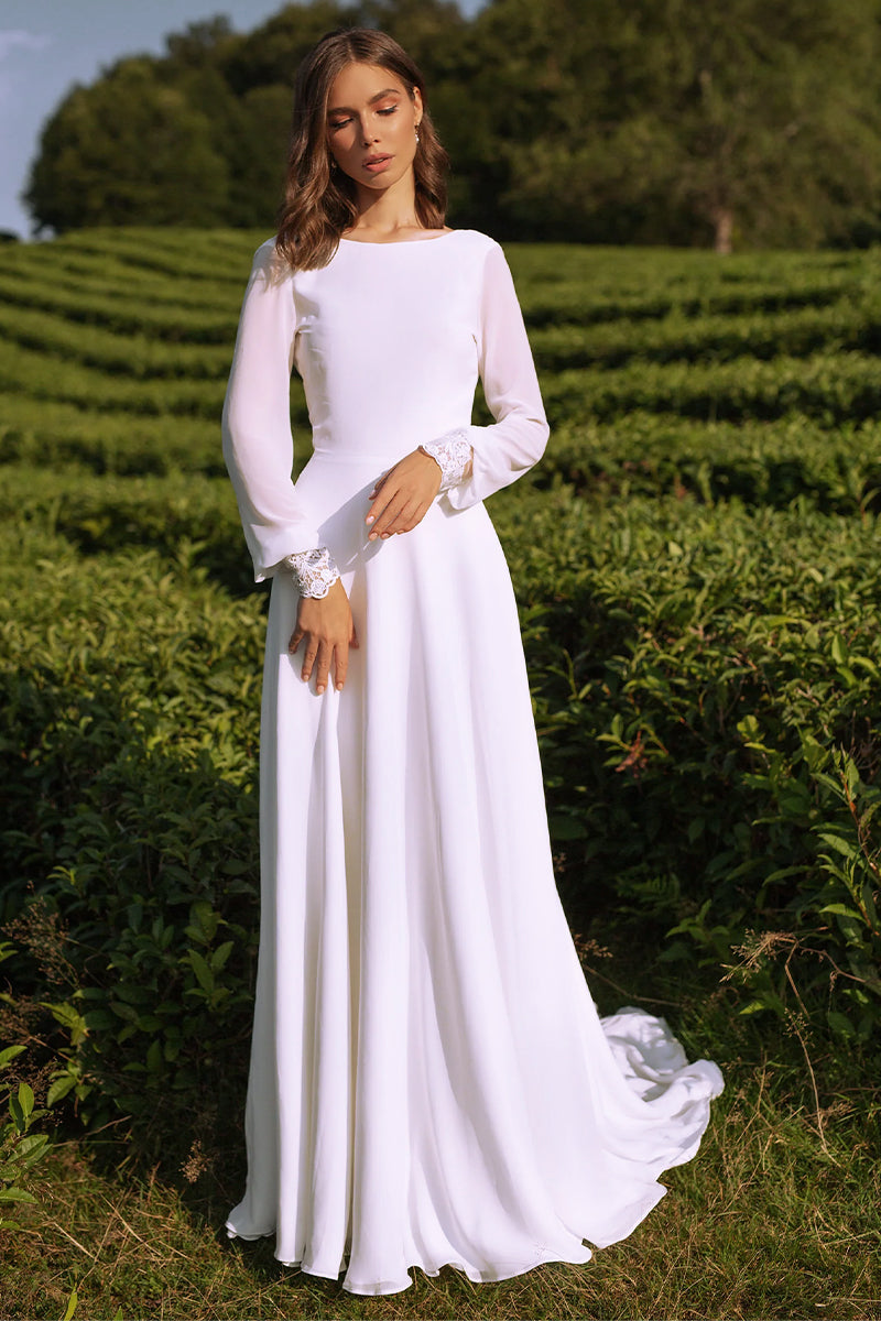 Endless Love Long Sleeve A-line Wedding Dress