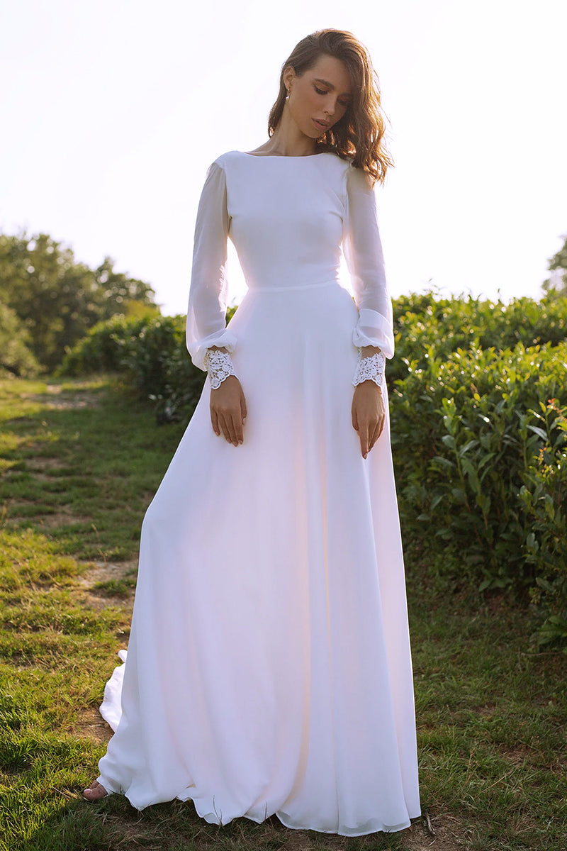 Endless Love Long Sleeve A-line Wedding Dress