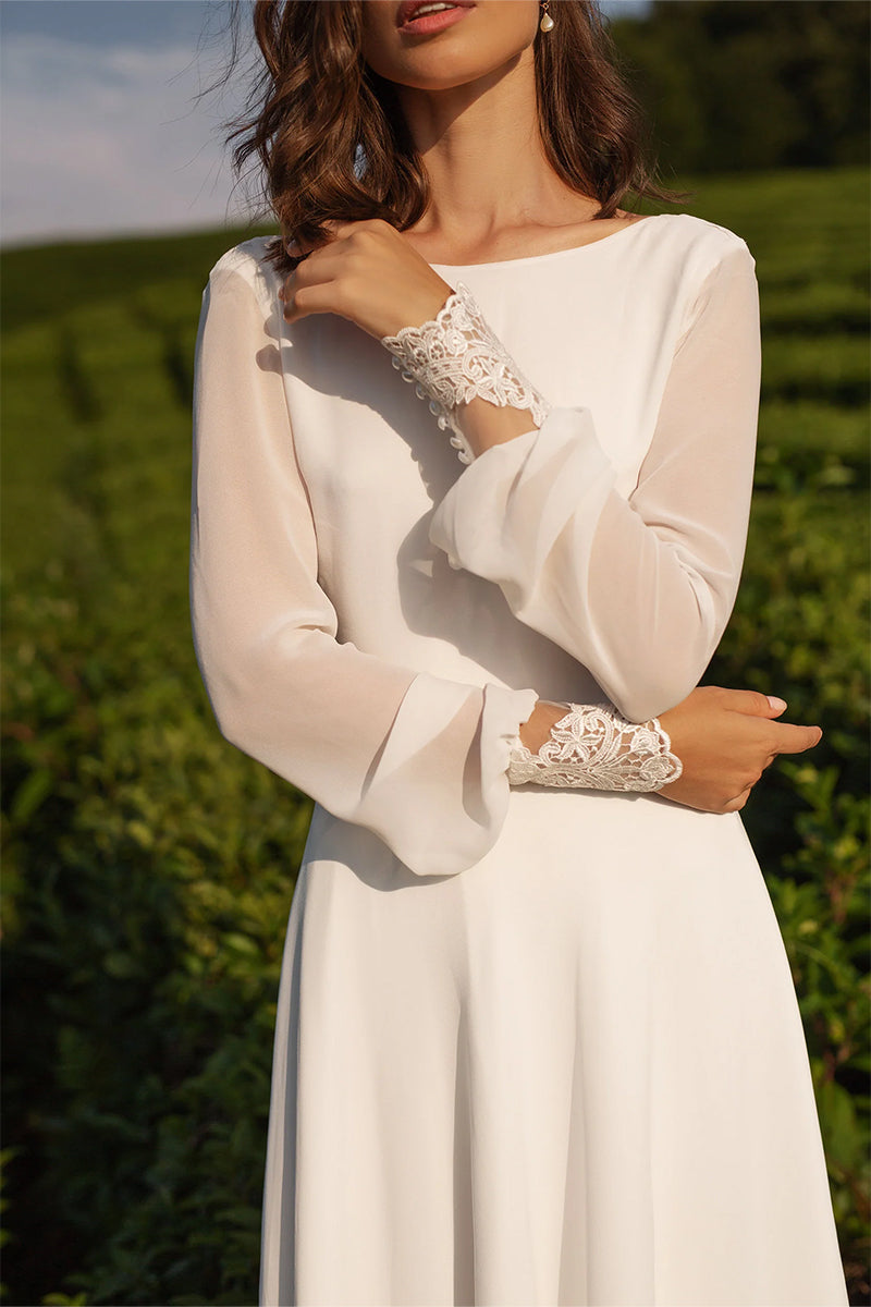 Endless Love Long Sleeve A-line Wedding Dress