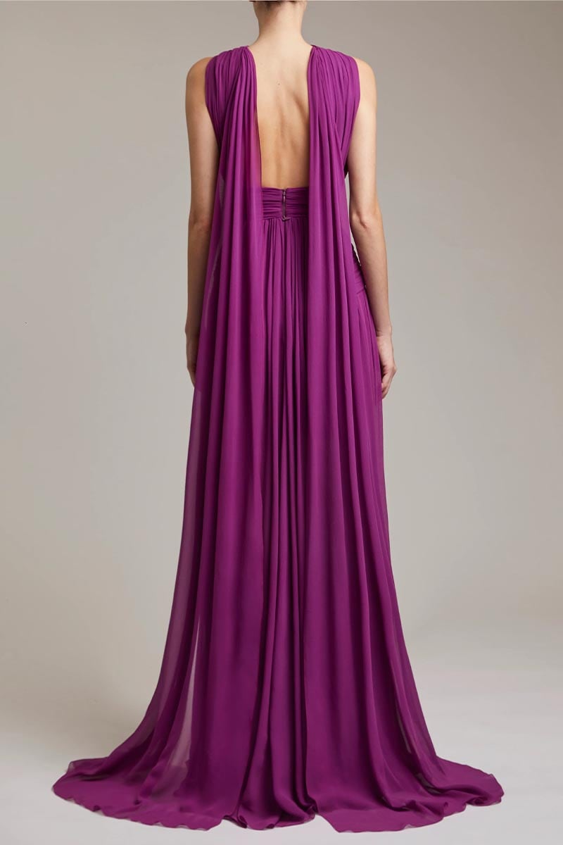 Evelyn Chiffon Maxi Dress