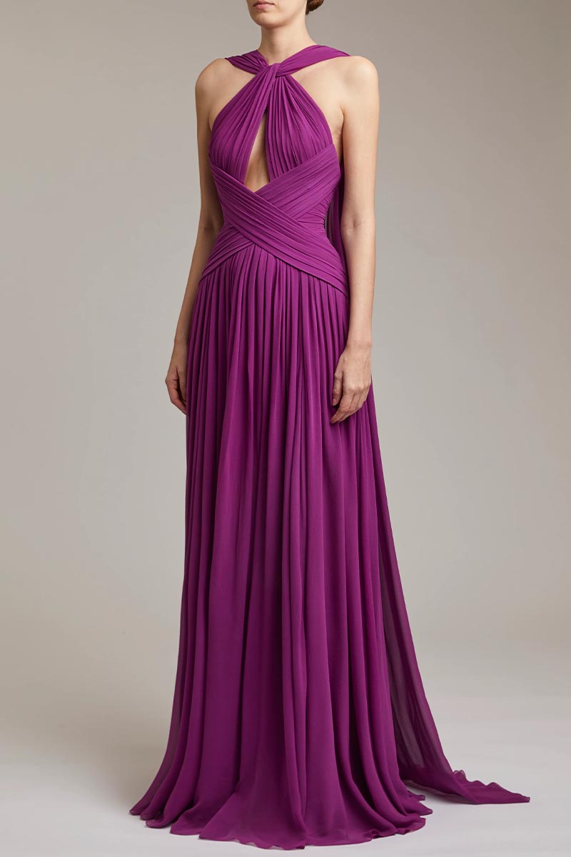 Evelyn Chiffon Maxi Dress