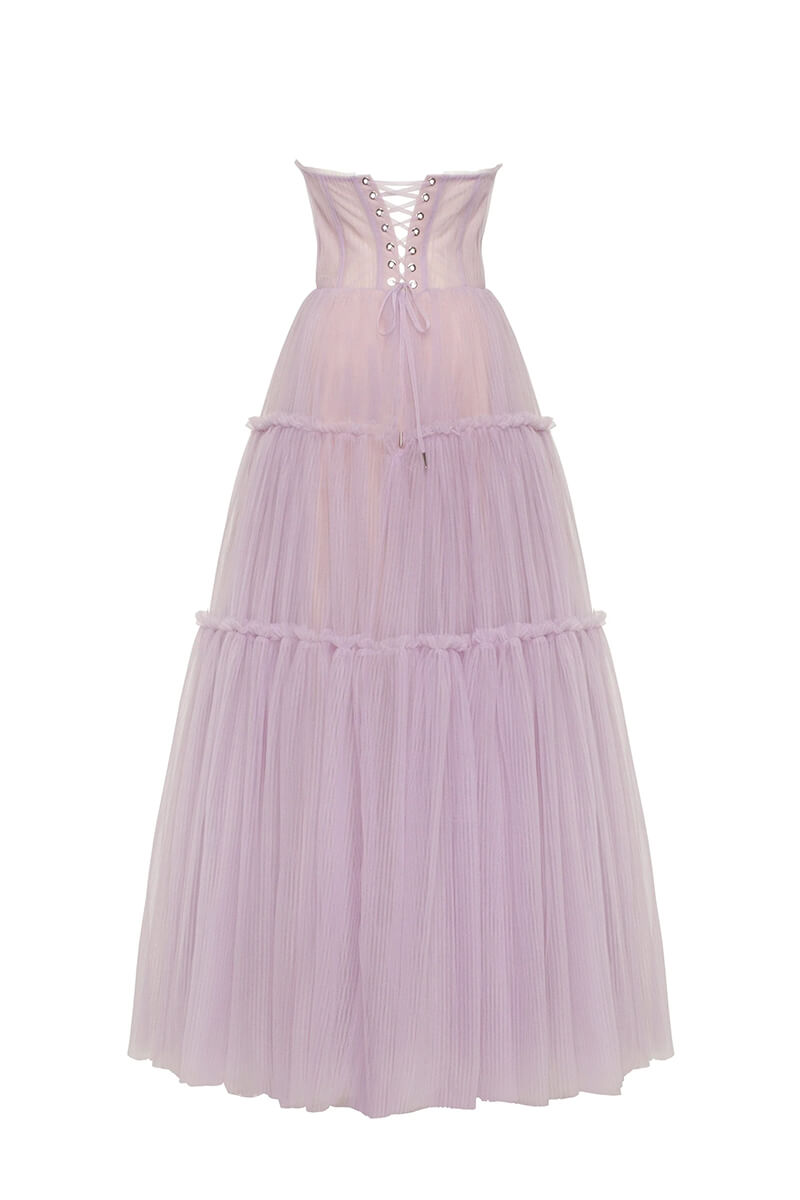 Evening Philosophy Tulle Maxi Dress