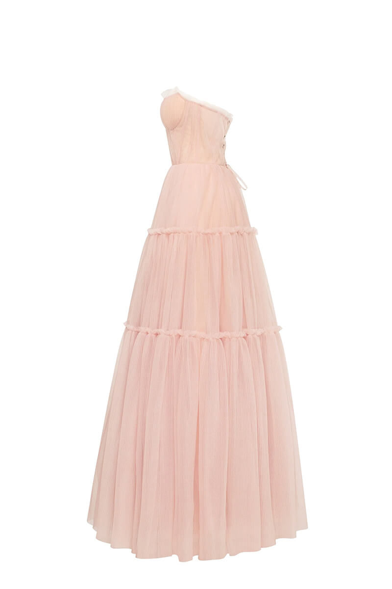 Evening Philosophy Tulle Maxi Dress