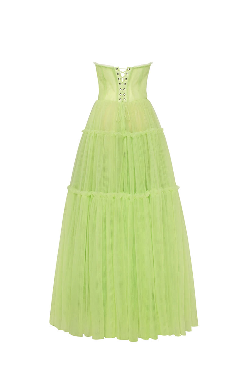 Evening Philosophy Tulle Maxi Dress