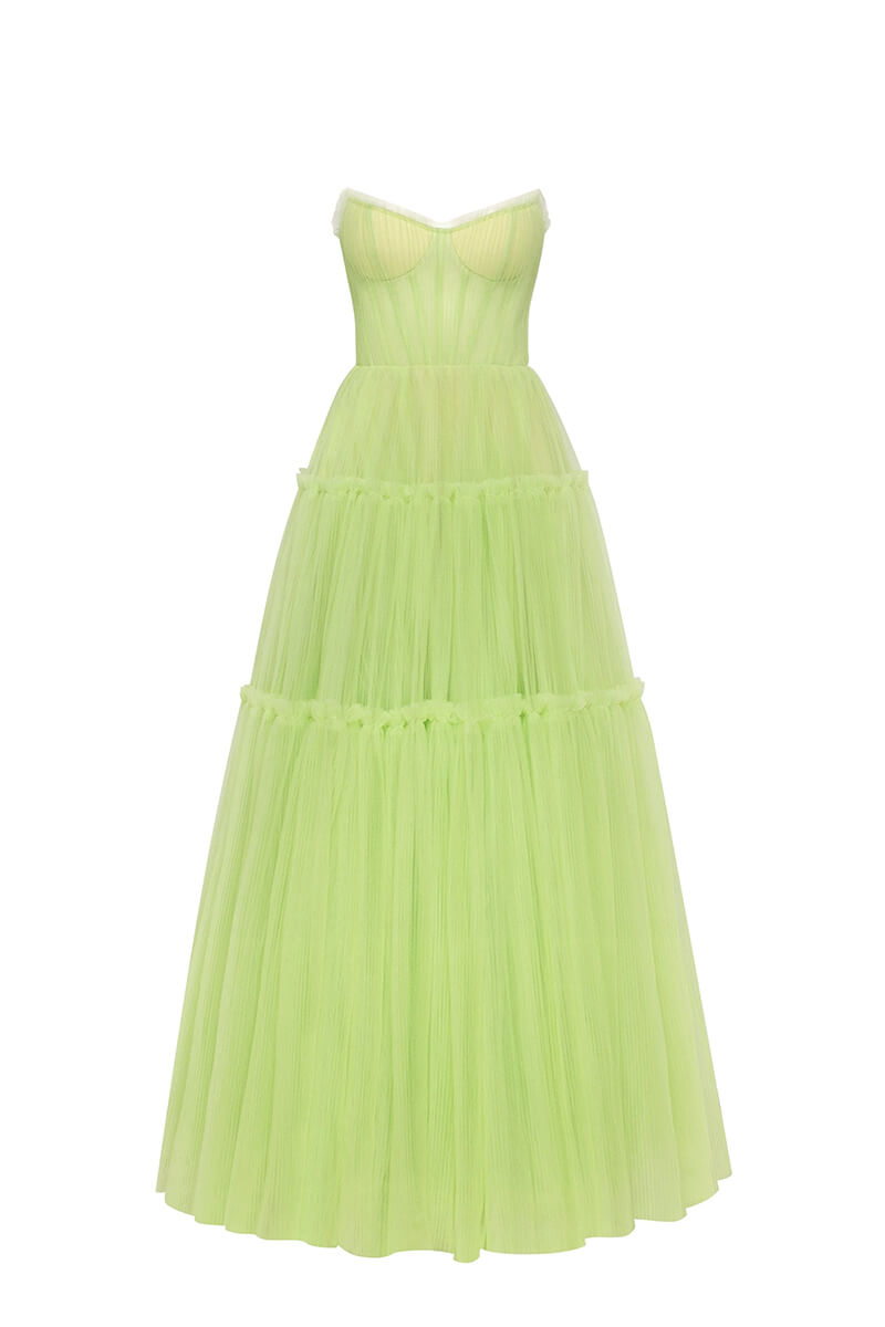 Evening Philosophy Tulle Maxi Dress