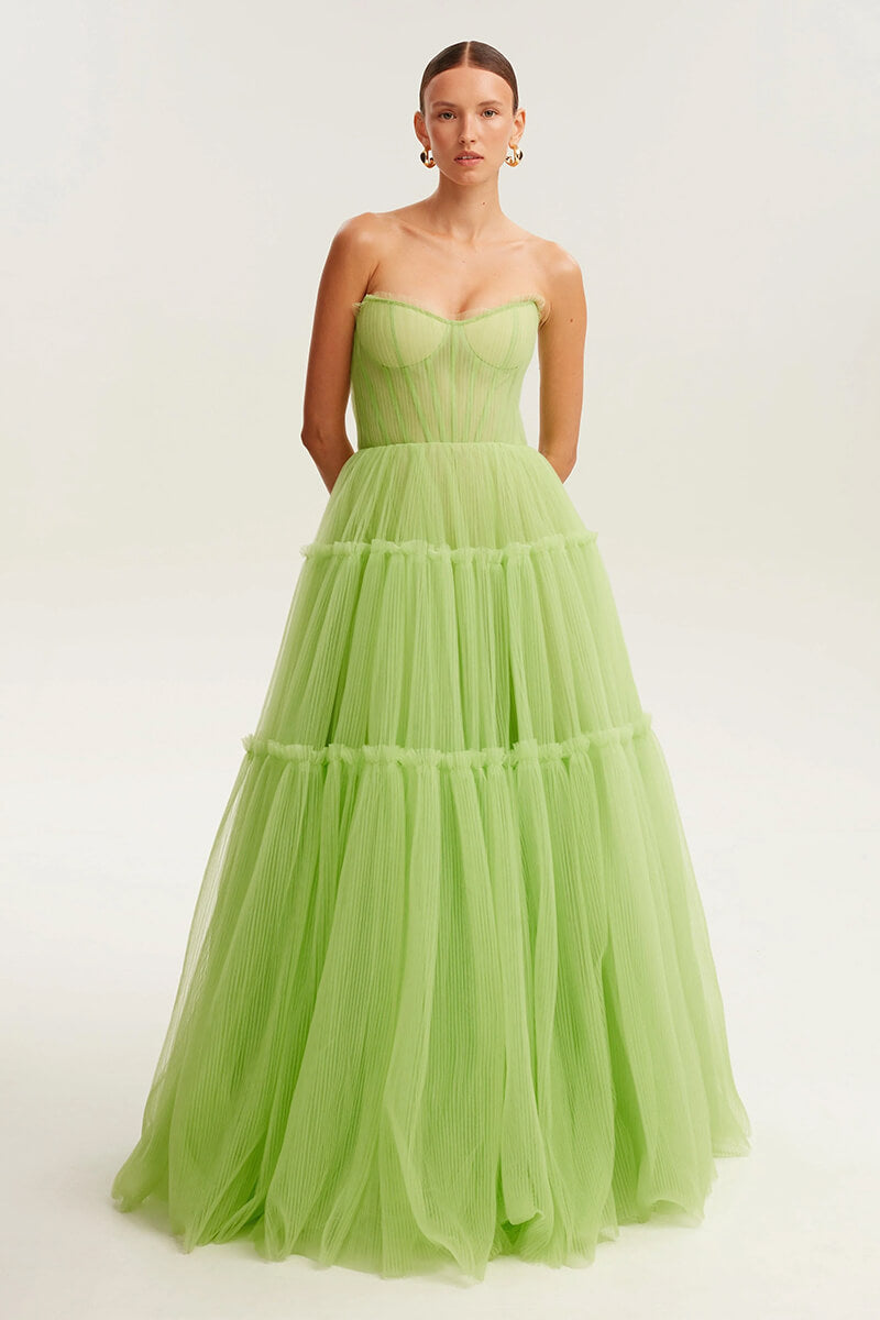 Evening Philosophy Tulle Maxi Dress