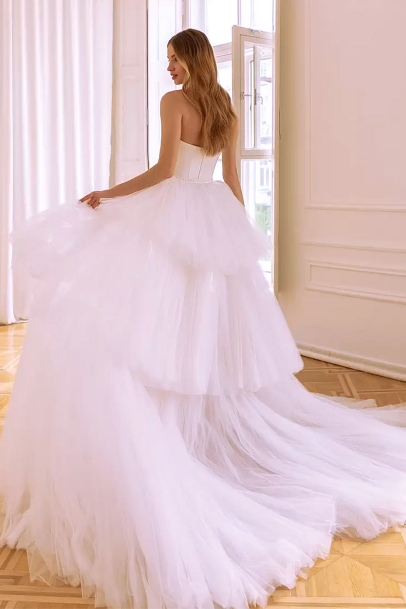 Everlasting Affection Strapless Satin Wedding Dress