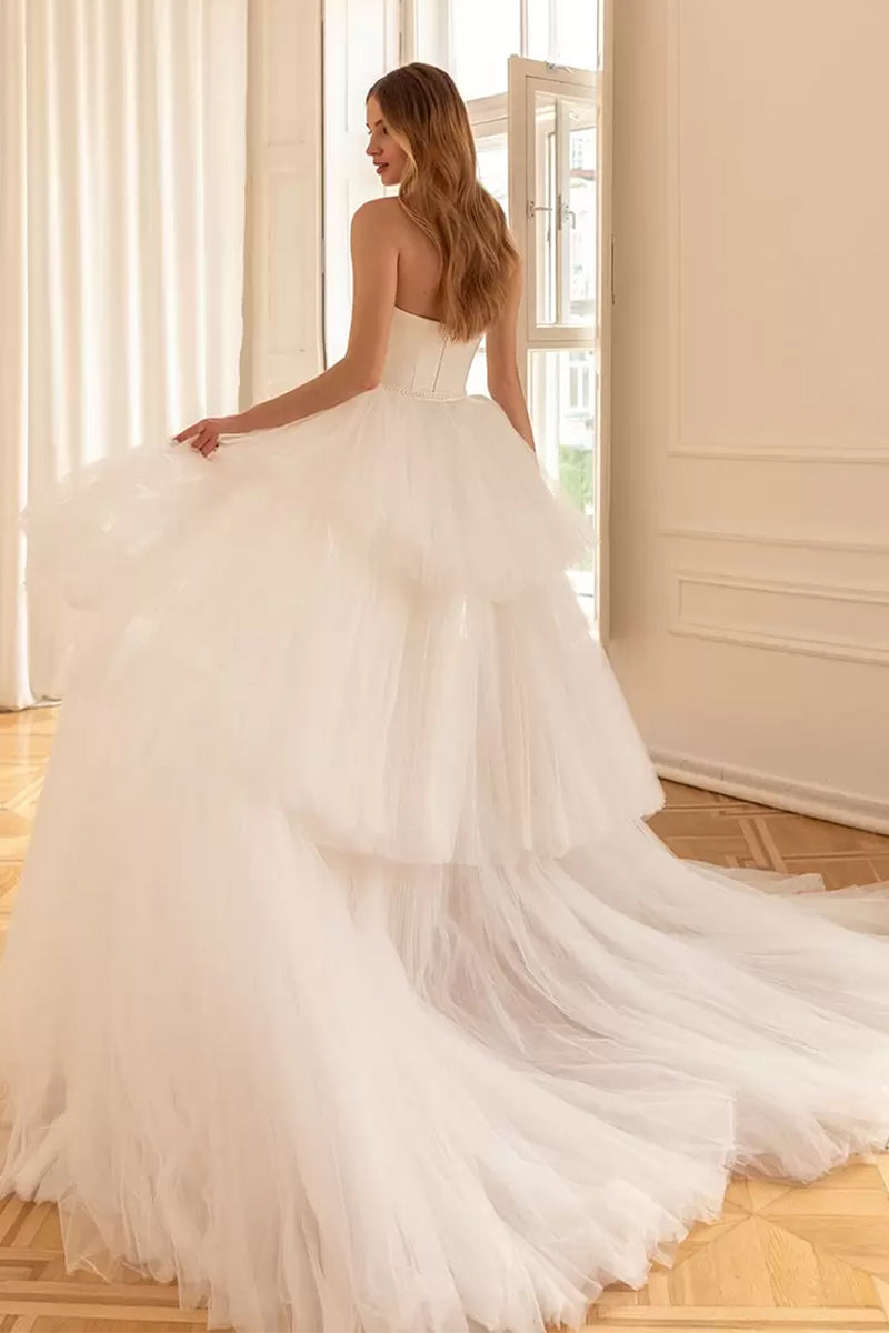 Everlasting Affection Strapless Satin Wedding Dress