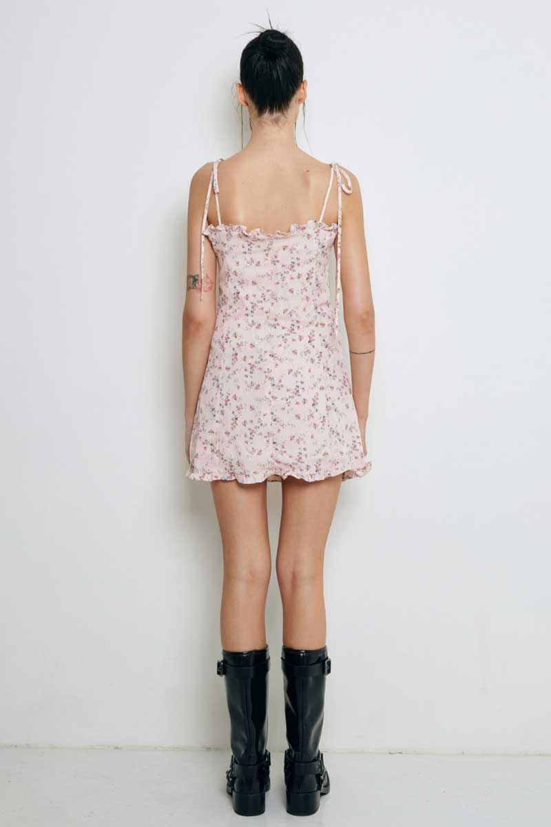 Evianna Floral Print Mini Dress