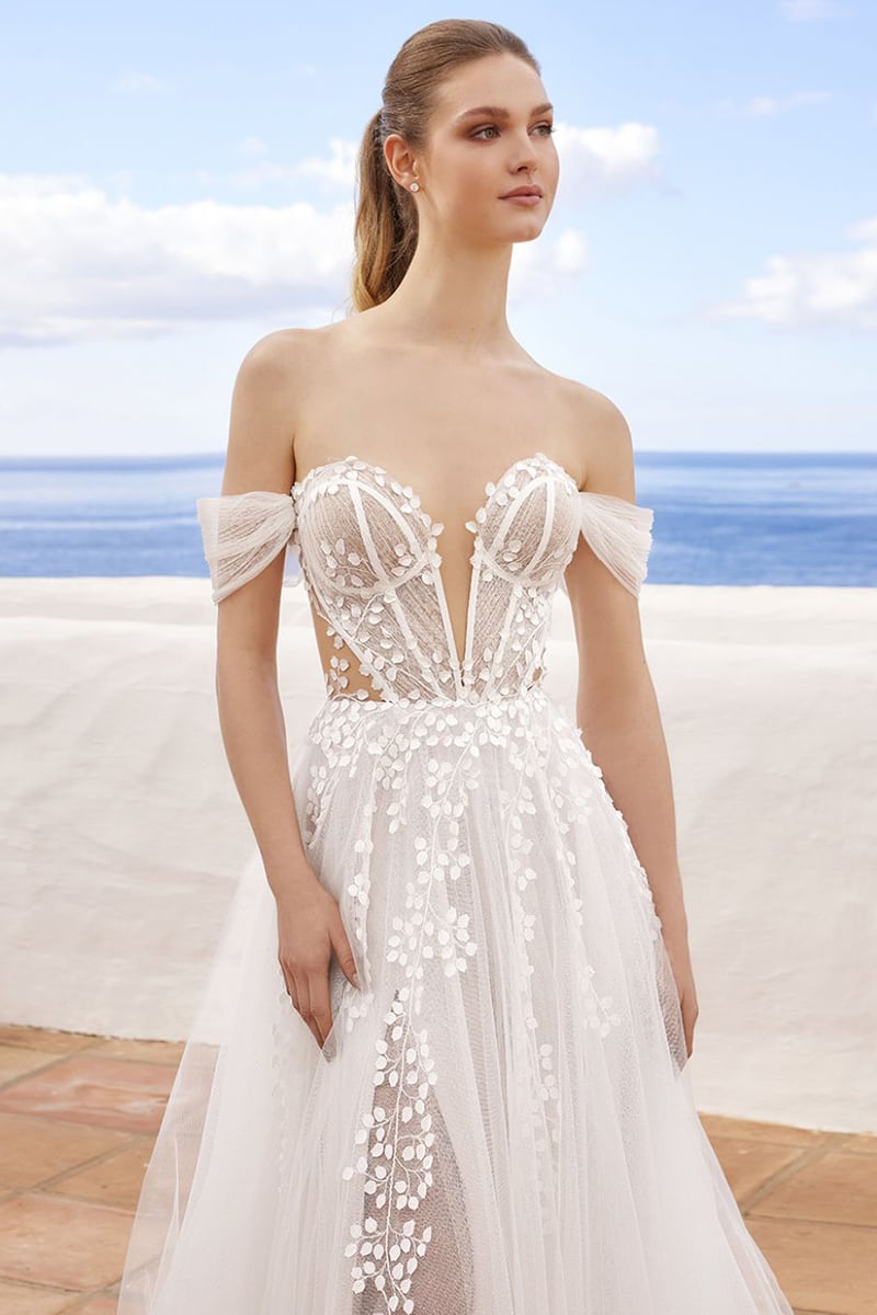 Fairytale Romance Off-the-Shoulder Wedding Dress