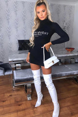 White Croc Print Thigh High Stiletto Boots