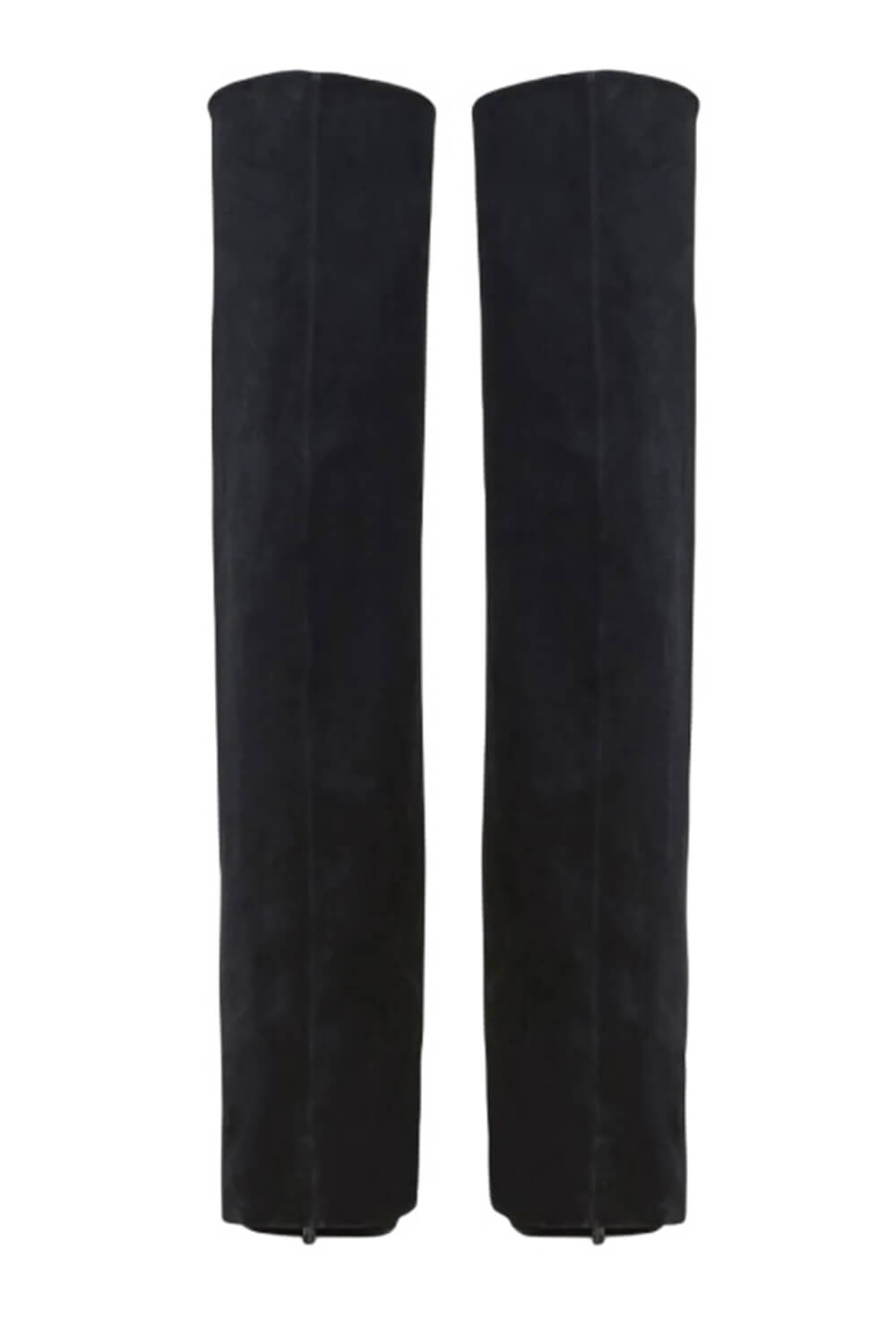 Faux Suede Pointed Toe Folded Over The Knee Boots