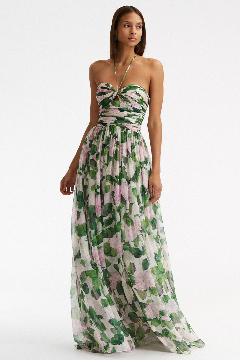 Florence Meadows Floral Print Maxi Dress