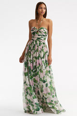 Florence Meadows Floral Print Maxi Dress