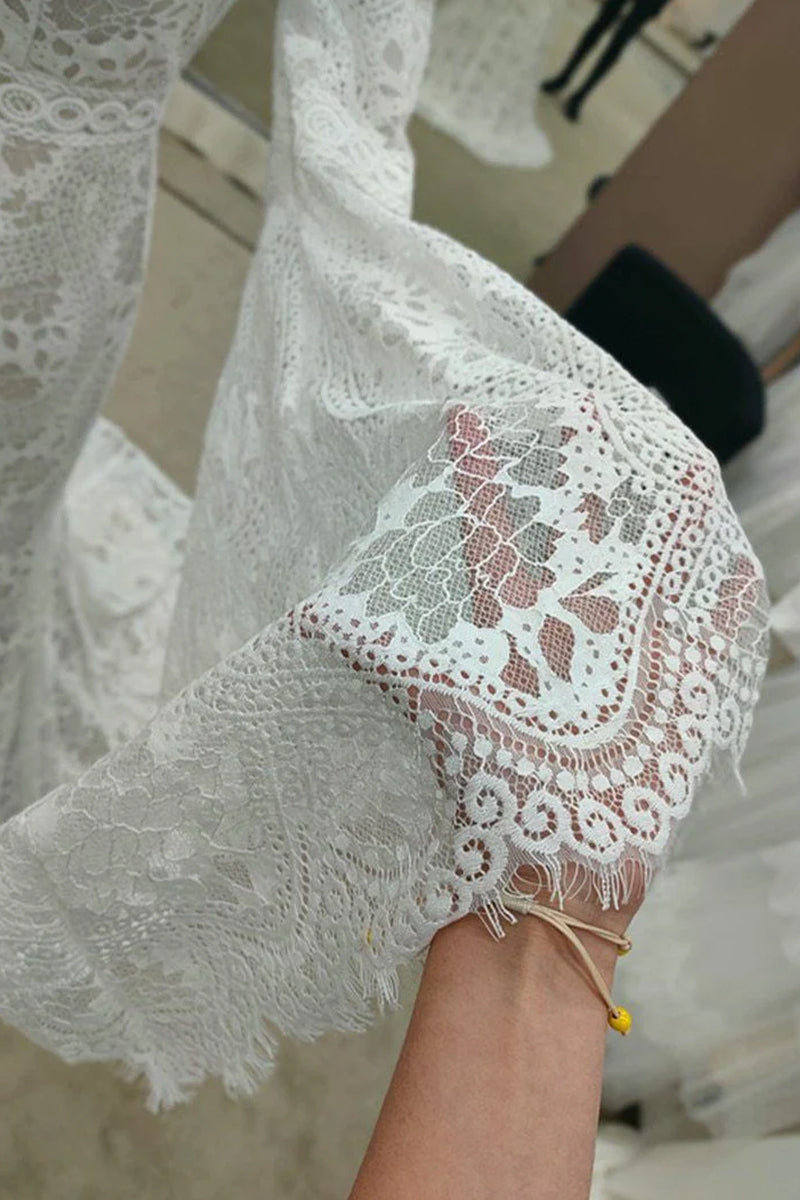 Forever Romantic Bohemian Lace Wedding Dress