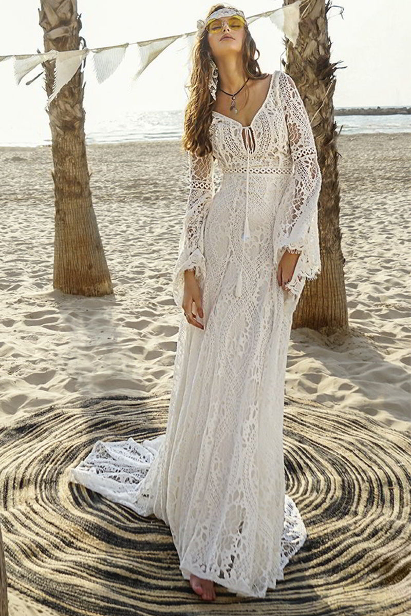 Forever Romantic Bohemian Lace Wedding Dress