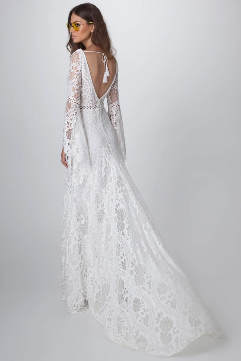 Forever Romantic Bohemian Lace Wedding Dress